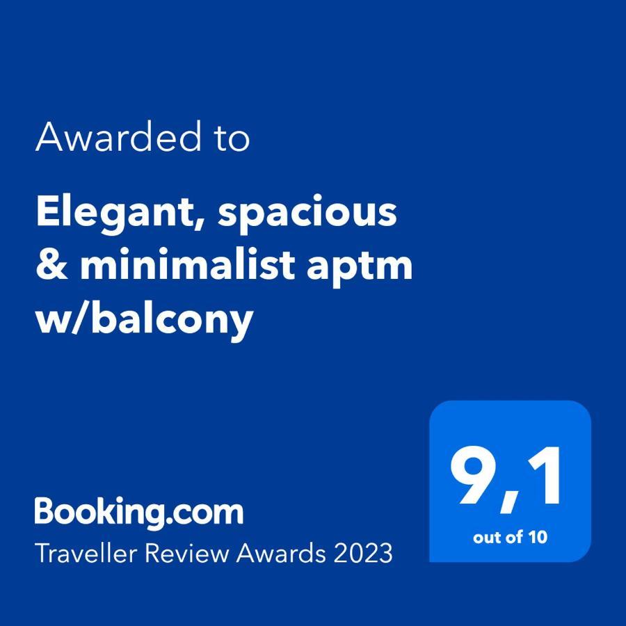 Elegant, Spacious & Minimalist Aptm W/Balcony Atenas Exterior foto